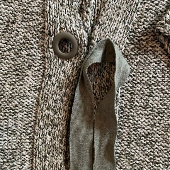 NWOT Pure Jill heathered green cardigan size Medium - Picture 3 of 6